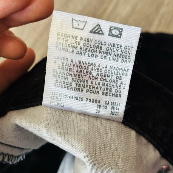 Wrangler Jeans Black Denim Relaxed Fit Taper Leg High Rise Mens Size 40x30 - Picture 14 of 15